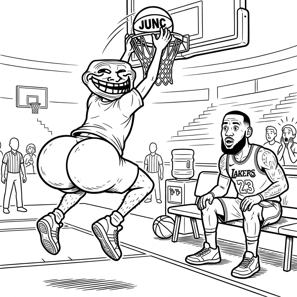 LeBron courtside